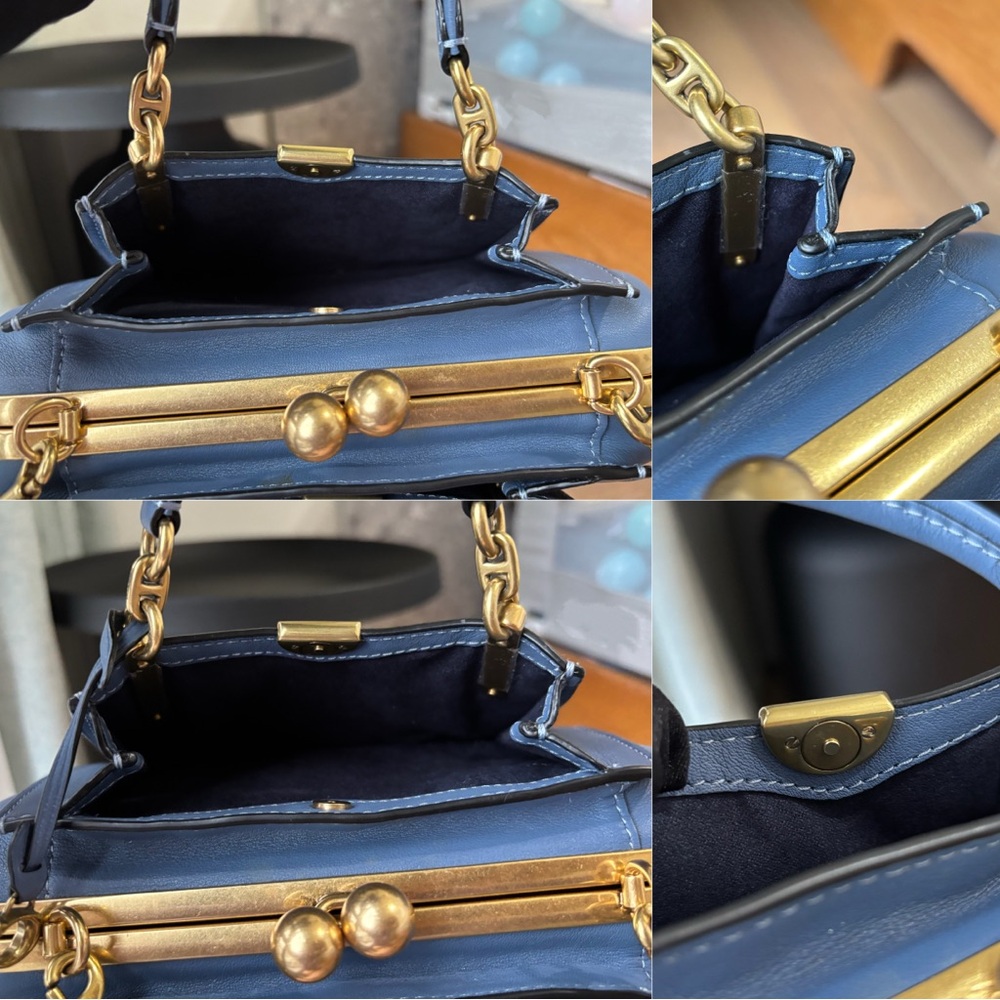 COACH Kisslock Dreamer 21 Bag Blue - Picture 9 of 16